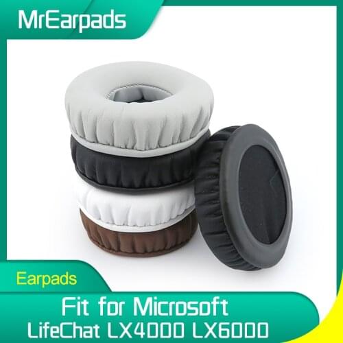 MrEarpads Earpads For Microsoft LifeChat LX4000 LX6000 LX-4000 LX-6000 Headphone Headband Replacement Ear Pads Earcushions
