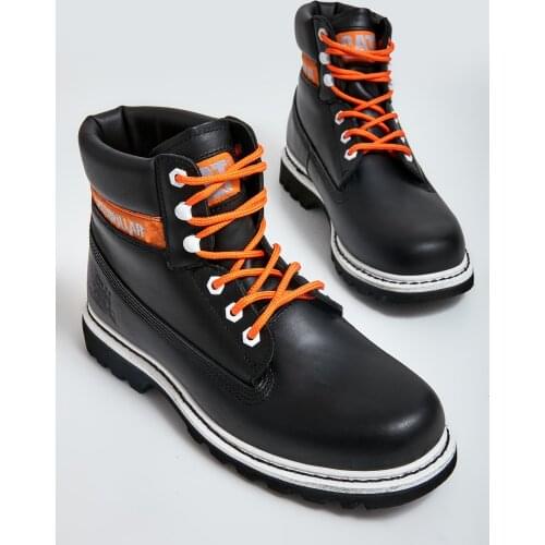 Cat BLACK Colorado X Black Leather Mens Boot,men shoes,mens casual shoes,Woman boots,winter sneakers for men,Boots,shoes for m