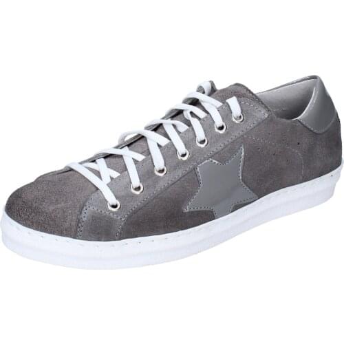 OSSIANI men Sneakers suede gray