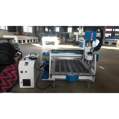 Low cost 6090 cnc router wood milling machine/Aluminum cutting milling machine 4 axis 6090 to Russia
