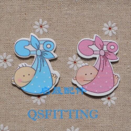 New Baby Series,Decoration accessory for Children,2 Color Cartoon wood for decoration,The Baby ,Refrigerator magnet