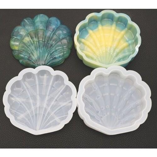 New Shell Storage Box Silicone Mold Jewelry Accessories Storage Tool Epoxy Resin Craft DIY Jewelry Tool