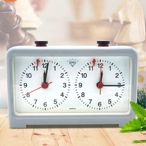 Retro Chess Clock Wind-Up Timer Portable Alarm Board Games Accessories