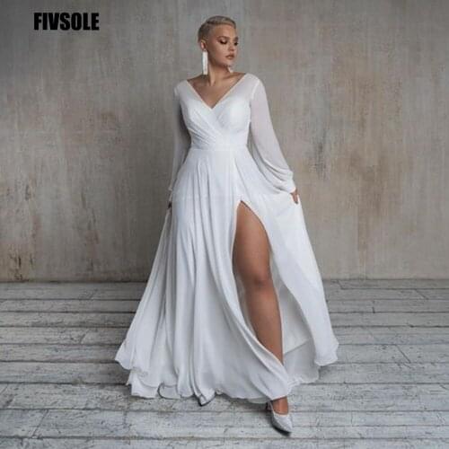 Mermaid Wedding Dresses With Removable Jacket And Skirt 2021 Lace Chiffon Lantern Long Sleeve Bridal Gown Backless Sweep Train