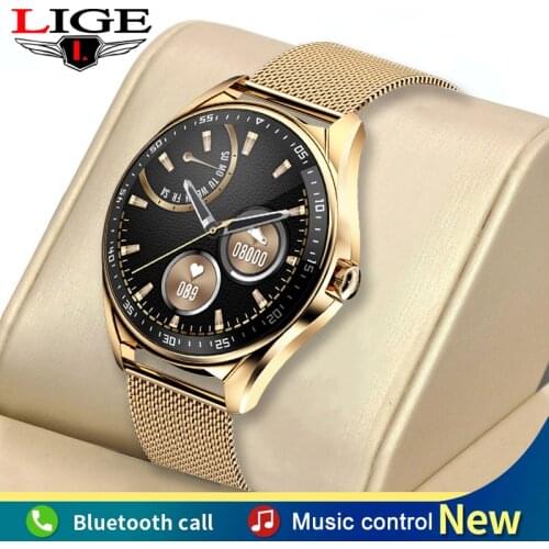 LIGE 2021 New Smart Watch Men Bluetooth Call Waterproof Music Smartwatch Heart Rate Sprots Fitness Tracker Smart Clocks For Men