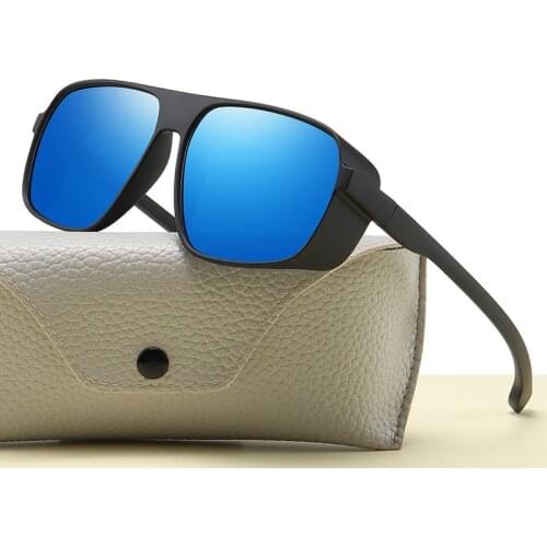 Higodoy Vintage Square Men Steampunk Sunglasses Retro Classic Punk Ladies Oversiezed Sunglasses for Women Men Luxury Sun Glasses