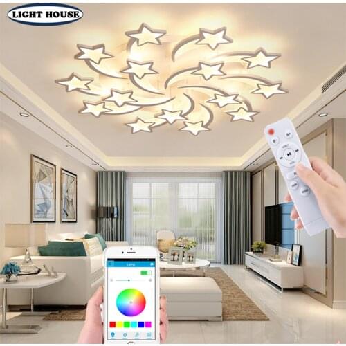 Creative Meteor Shower Room Lights Nordic Style and Personality Led Ceiling Lamp Simple Modern Art Bedroom Lamps