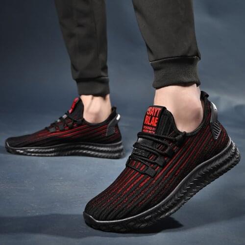 Comfortable and breathable mens sports shoes, leisure non-slip wear-resistant mens sports shoes, mens running shoes
