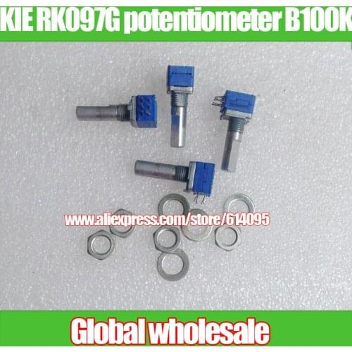 10pcs Korea KIE RK097G double potentiometer B100K / Handle length 20MMF