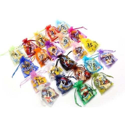 100Pcs/Lot Wedding&Christmas Organza Bags 10x12CM Small Jewelry Mix Random Colors Packaging /High Quality Gift Bag