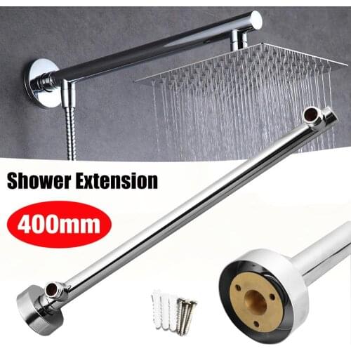 16'' 40cm Chrome Wall Mounted Bathroom Extension Arm For Rain