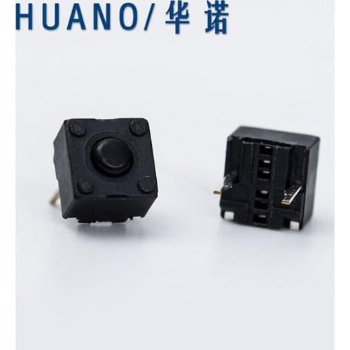 2pcs/pack original HUANO square 2 feet mouse micro switch 6 * 6 * 5.2mm for the middle button of Deathadder 2013 / chroma