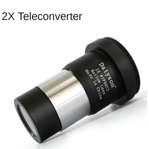 Accessories 2X extender full metal 1.25 inch standard interface astronomical telescope objective eyepiece DIY lens