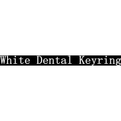 White Dental Keyring