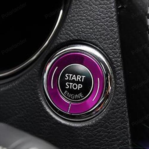 Ignition Switch key Ring Car styling For Nissan X-Trail 2014 Engine Start stop button Cover