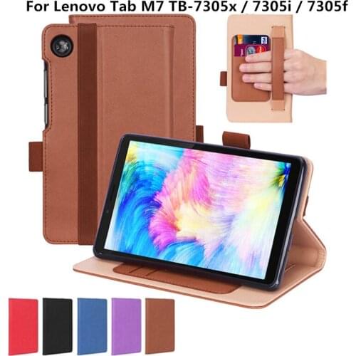 Tablet Case for Lenovo Tab M7 TB-7305x 7305i 7305f Premium Leather Folio Shell Cover Funda for Lenovo Tab M7 TB-7305 Case