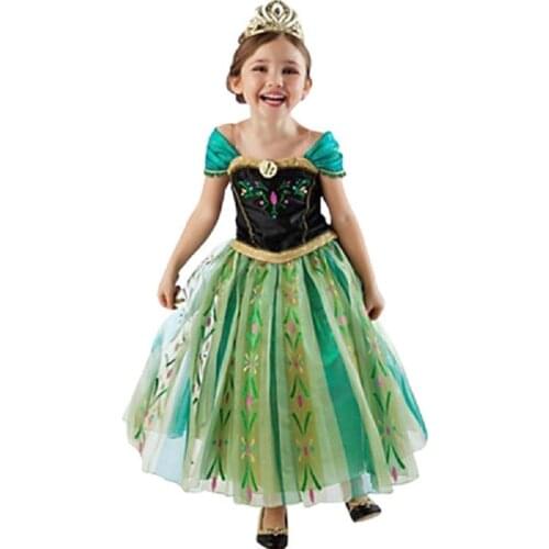Kids Dresses for Girls Dress Queen of the Snow Dress Princess Birthday Party Clothes Baby Floral Tutu Dress