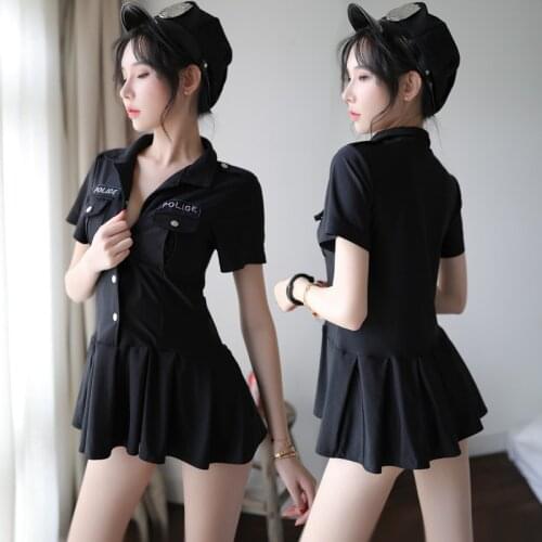 Erotic Lingerie Womens Sexy Charming Short Skirt Uniform Passion Suit