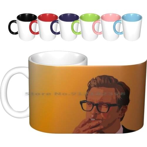 A Single Man Ceramic Mugs Coffee Cups Milk Tea Mug A Single Man Colin Firth George Falconer Kingsman Cool Smoking Cigarette