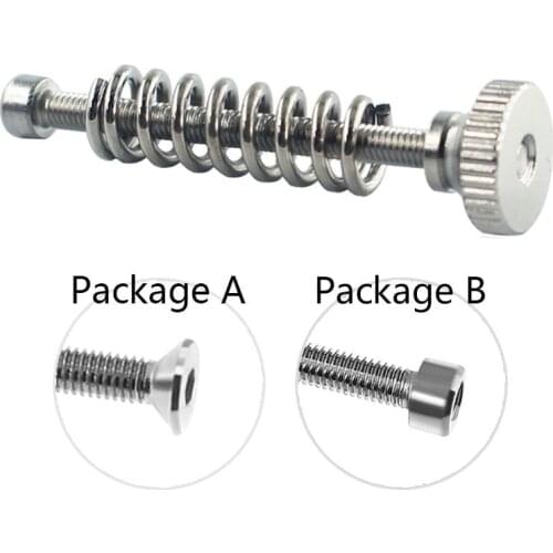 5pcs/lot 3D printer Leveling components M3 screw Leveling spring Leveling knob suite for 3D printer Heating Bed parts