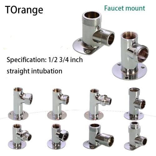 Faucet mount 1/2IN connector accessories surface mounted wall 3/4IN copper concealed Variable surface mounted modified bracket