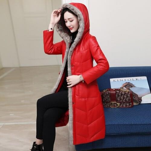 Real Genuine Leather Jacket Mink Fur Collar Sheepskin Down Coat Female Winter Coat Women Clothes 2020 Korean Vintage Tops ZT4259