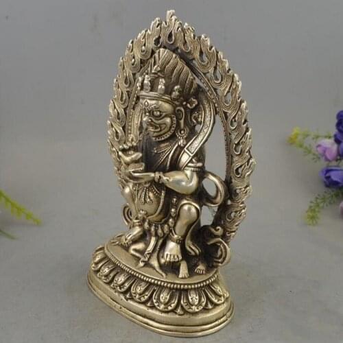 Copper Statue Wonderful tibet silver big skull deaths head netsuke sculpture Statues
