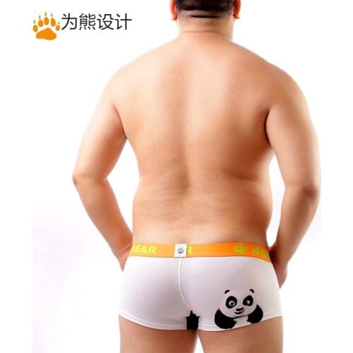 Mens Cute Panda Print Bear Paw Plus Size Boxers Bear Claw Underwear Sexy Shorts Designed For Gay Bear Free Shipping M L XL XXL