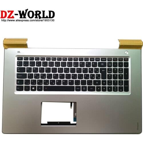 New/orig Silver Palmrest Upper Case With Backlit Hungary Keyboard for Lenovo Ideapad 700-15ISK Laptop C Cover 5CB0L02373
