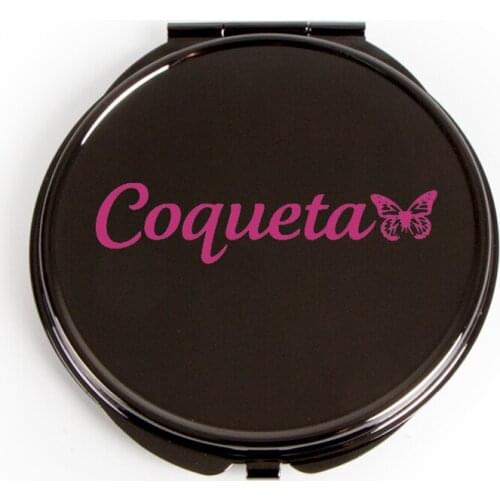 New Cosmetic Pocket Black Folded Mirror 50/Lot#18122-5