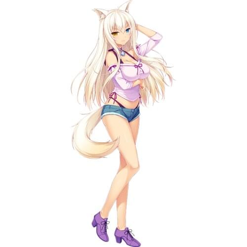 New Fox Cosplay Light Yellow Cat Neko Fox Ears Hair Hoop Headband Tail Lolita Hand Work Costume Accessories