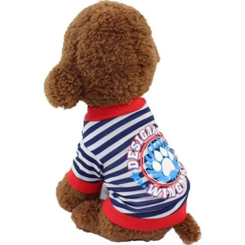Spring and summer pet clothes cotton shake English printing dogs cats cat clothes pet clothes