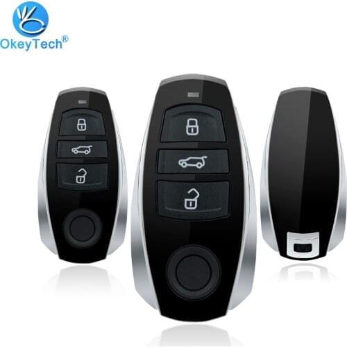OkeyTech 3 Button Replacement Keyless Entry Smart Remote Car Key Shell Case Fob for VW Volkswagen Touareg 2011-2014