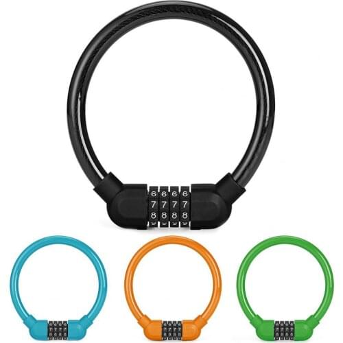 Portable Anti-theft Security Bicycle Password Ring Lock for Mountain Bike Bicycle Accessories Replacement Parts