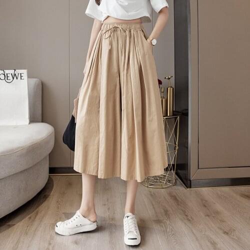 S-XL New Summer Thin Women Pencil Pants New Wool Pants Female Summer High Waist Loose Trousers Womens Trousers Summer