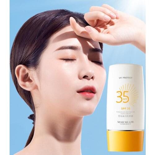45g Sunscreen Lotion Sunscreen Cream Waterproof Sun Protection Long-lasting Face Sunscreen Moisturizer for Daily Use