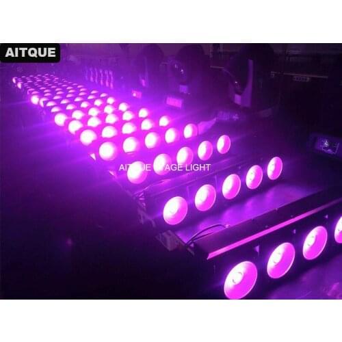 12pcs/lot Disco Dj Stage led cob blinder 5x30w matrix light blinder dmx rgb cob matrix projector warm Light