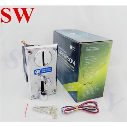 TW-130B Coin Acceptor Advanced Front Entry Single Coin Selector Comparable Coin Selector for Vending Machine Arcade Game Machine