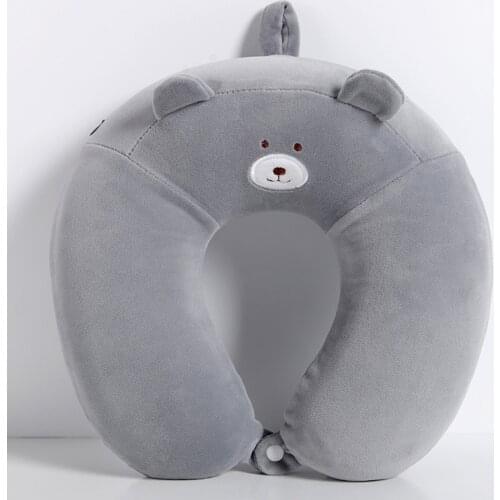 U Shaped Memory Foam Travel Neck Pillow Particles Neck Car Plane Pillows Soft Cushion Home Outdoor Textile