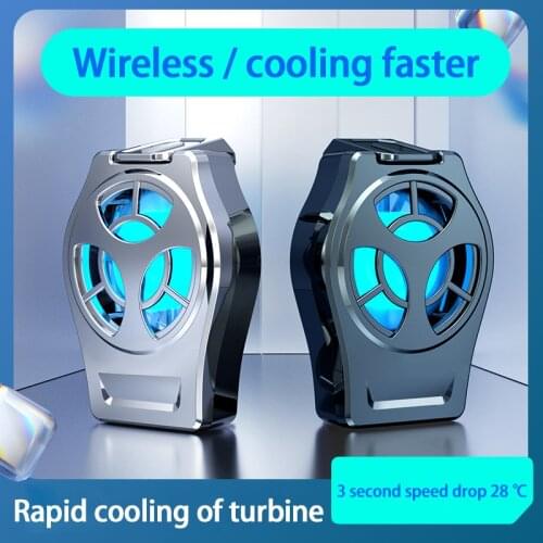 Universal Mobile Phone Game Cooler System Cooling Fan Gamepad Holder Stand Wireless Radiator For Iphone Xiaomi Huawei Phone