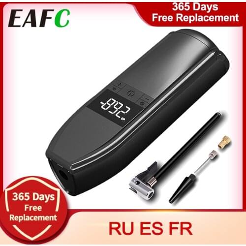 12V 150PSI Rechargeable Air Pump Car Tire Inflator Cordless Portable Compressor Digital Tyre Pump for Car Bicycle Tires Balls