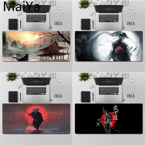 Maiya Top Quality Japanese Samurai Silicone large small Pad to Mouse Game Free Shipping Large Mouse Pad Keyboards Mat
