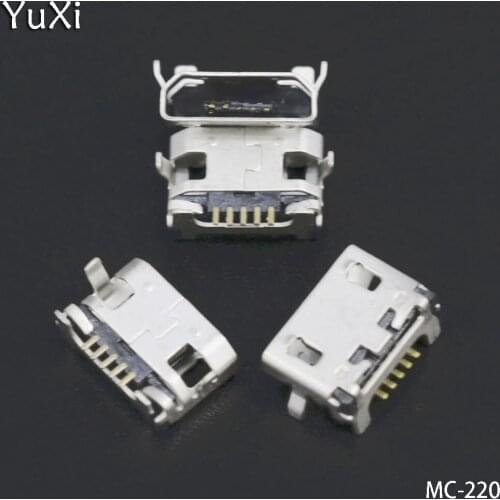 YuXi 1pcs/lot Hot! Micro USB connector For Lenovo S910 S930 A766 A788T A370 A656 A3000H A3000 A388T charging jack socket jack