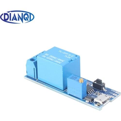 1PC Electronics 5V-30V Micro USB Power Adjustable Delay Relay Timer Control Module Trigger Delay Switch