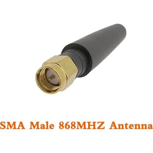1Pcs Short Antenna GSM 868/900/915MHz SMA Rubber Antenna SMA Male 868MHZ 915 Omni Directional Outdoor MINI Antenna FM Antenna