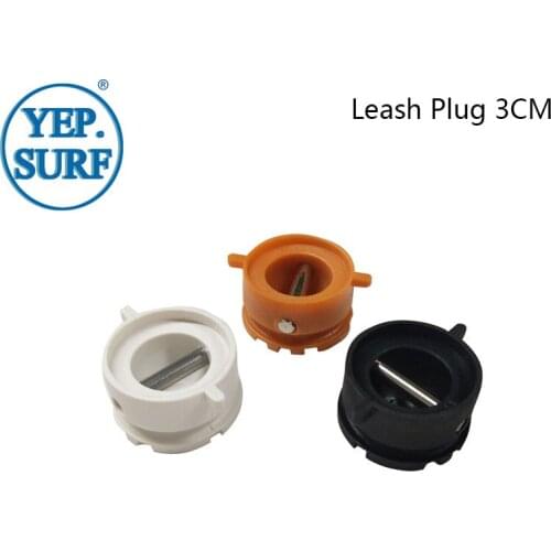 10 PC/Lot SUP Board Leash Plug Black/Orange 3CM Surfboard Leash Plug pranchas de