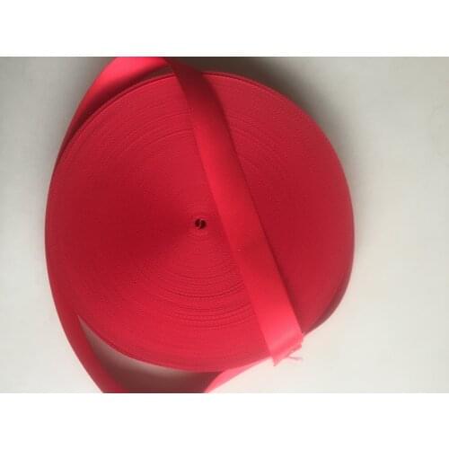 100 meters Roll Seat Belt Webbing Safety Strap RED Color and 50meter yellow 4.8cm Wide no Bar