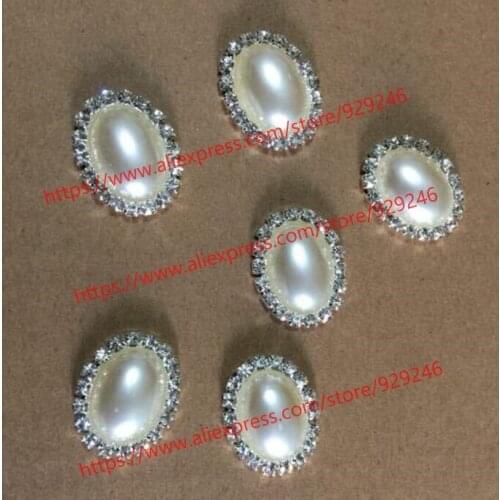 200pcs/pack pearl oval applique crystal rhinestones glue-on for shoes garment decoration DIY crafts supplies hat bags accessory