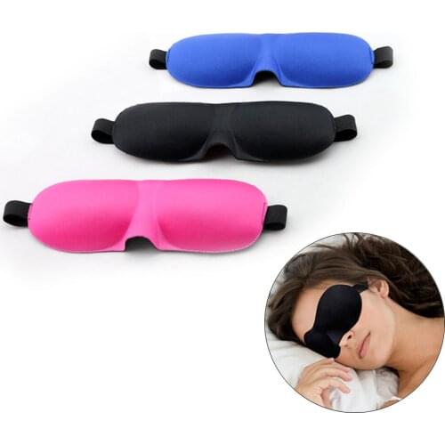 3D Sleeping eye mask Travel Rest Aid Eye Mask Cover Patch Paded Soft Sleeping Mask Blindfold Eye Relax Massager Beauty Tools