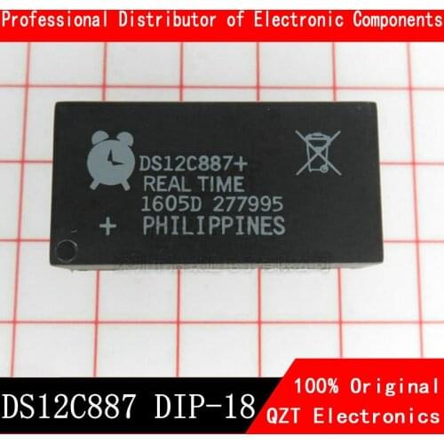 5pcs New original DS12C887+ DS12B887 DS12887 DIP-18 In Stock